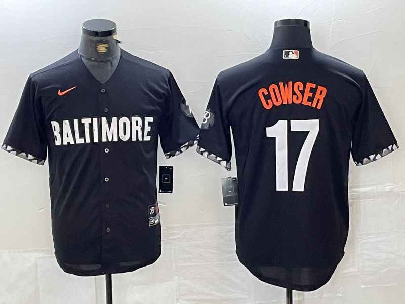 Custom Men Baltimore Orioles Black City Edition Nike 2024 MLB Jersey->boston celtics->NBA Jersey